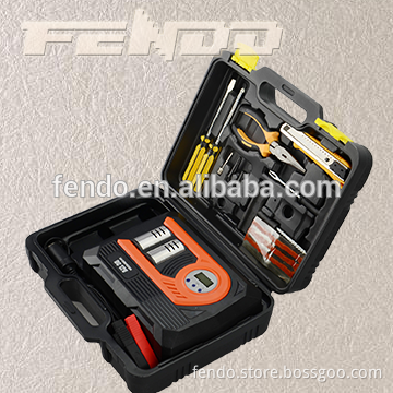 DC12V double cylinder with tool box mini car tyre pump